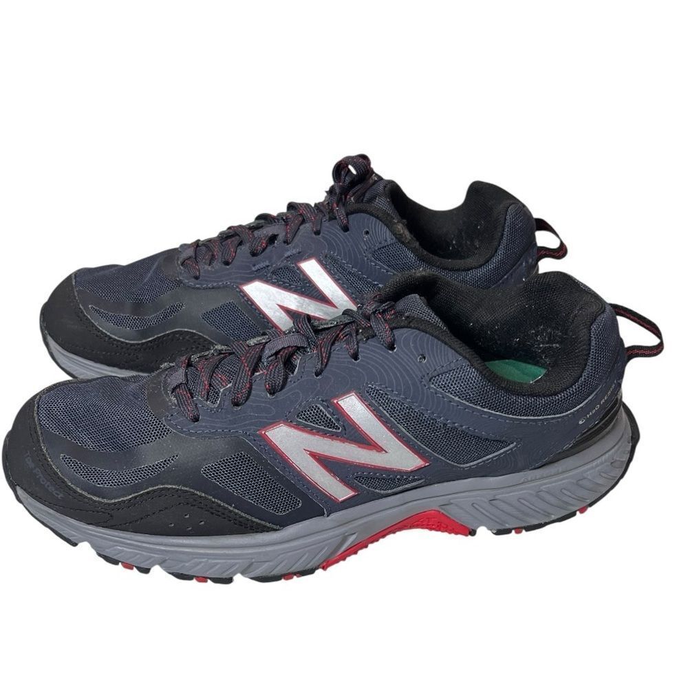 New Balance 510 v5 Black Gray Athletic Shoes Rugged All Terrain Outsole Sz 8.5